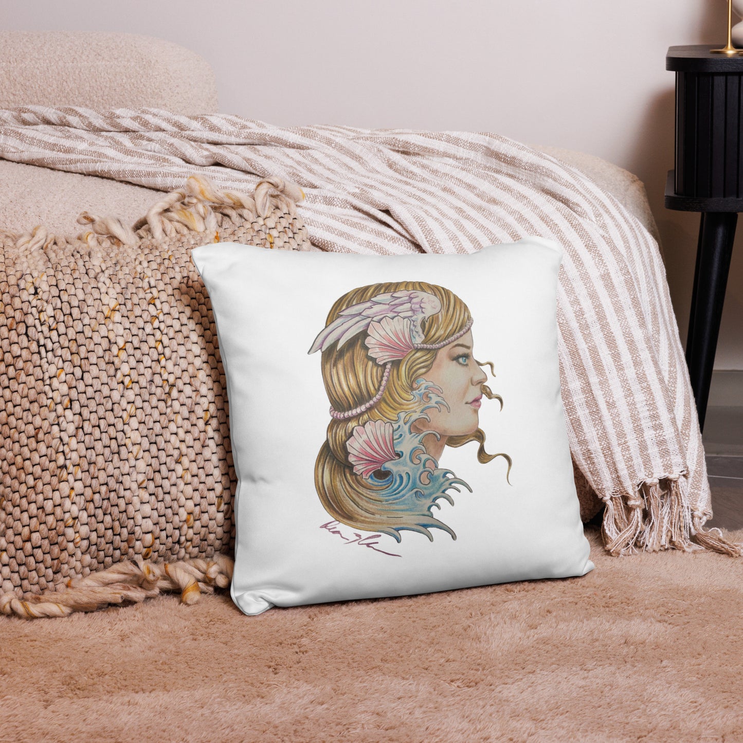 "Aphrodite" Dean McKee Original Basic Pillow