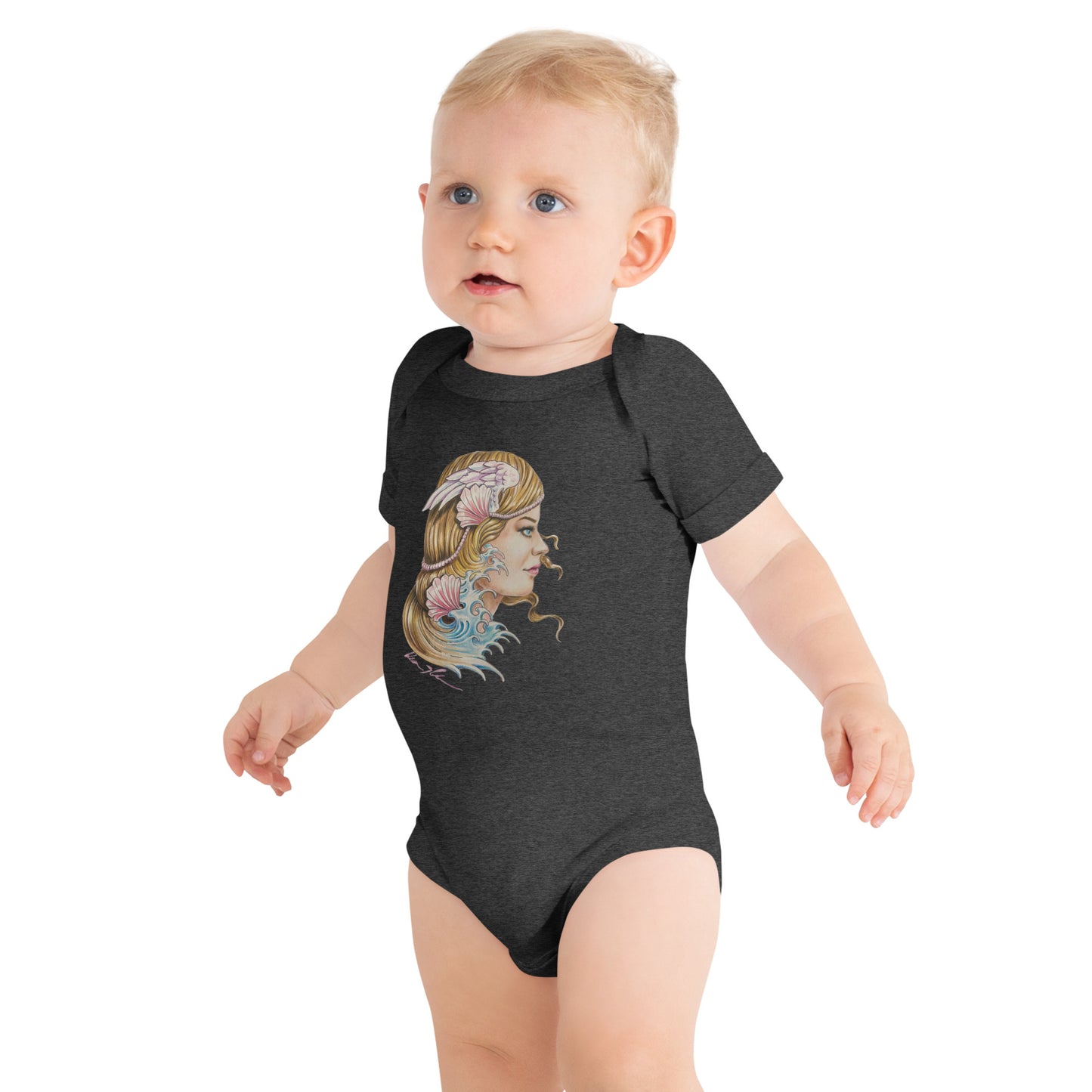 "Aphrodite" Dean McKee Original Baby short sleeve one piece