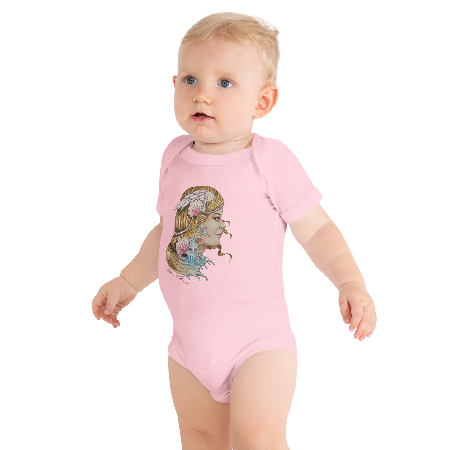 "Aphrodite" Dean McKee Original Baby short sleeve one piece