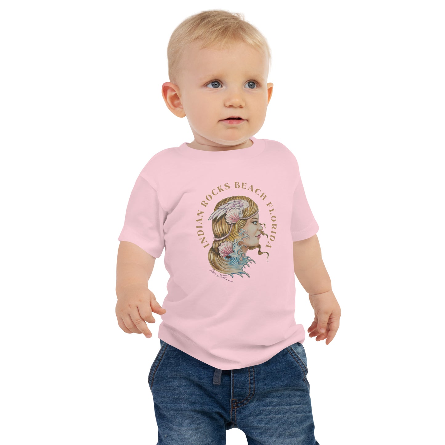 "Aphrodite" Indian Rocks Beach, Dean McKee Original Baby Jersey Short Sleeve Tee