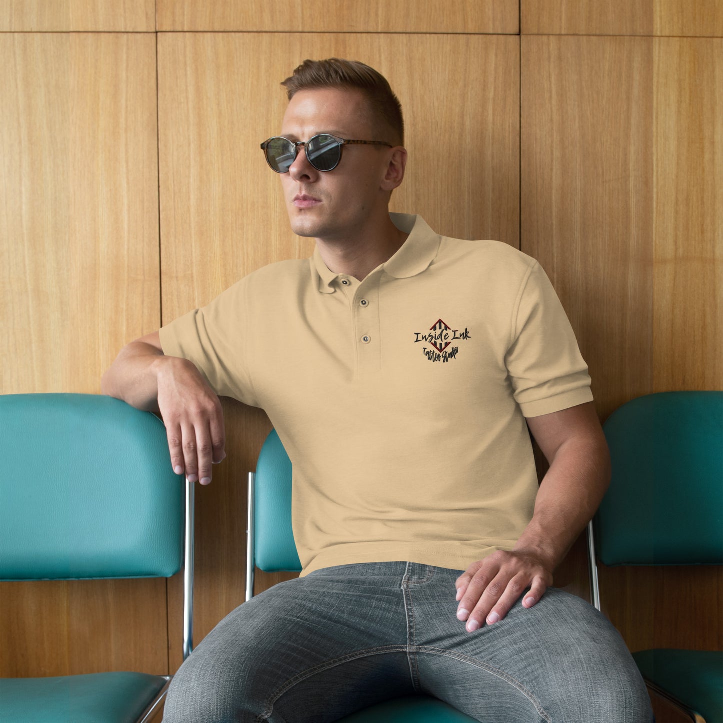 Inside Ink Wild Logo Men's Premium Polo