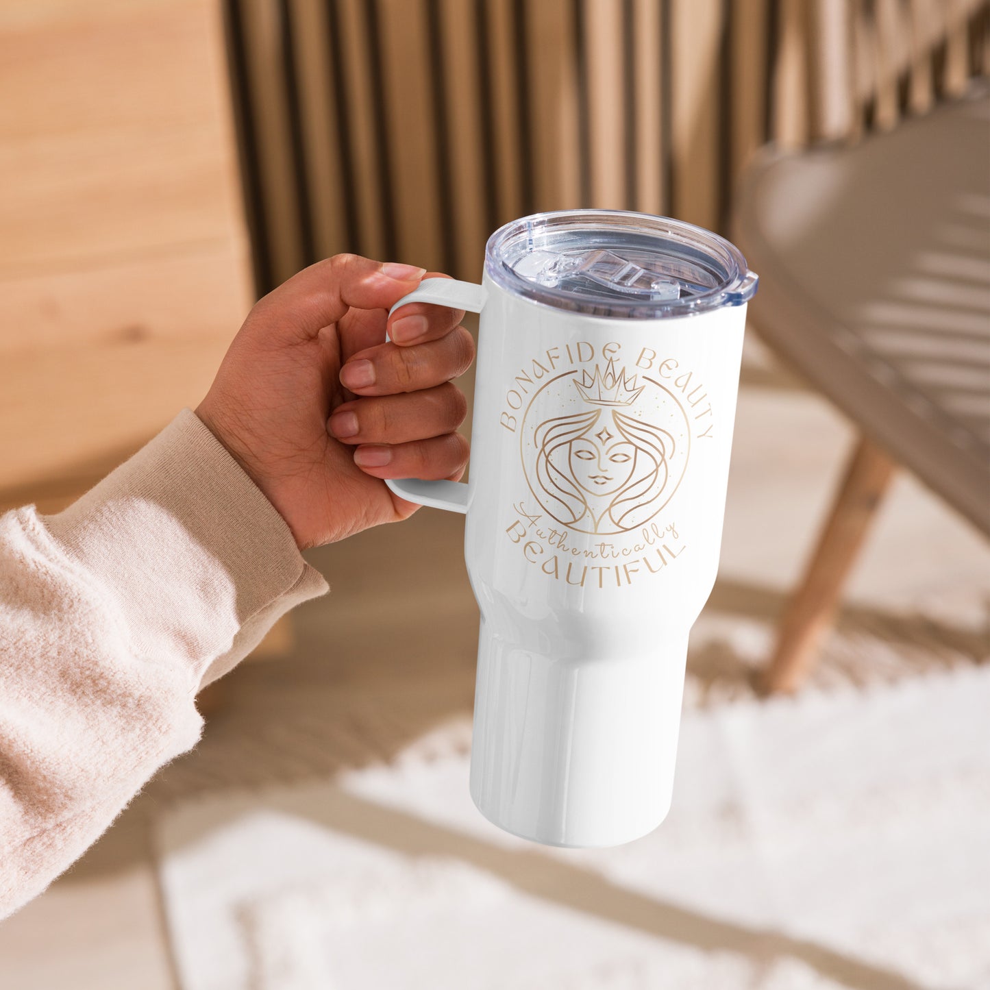 Bonafide Beauty Tumbler with Handle