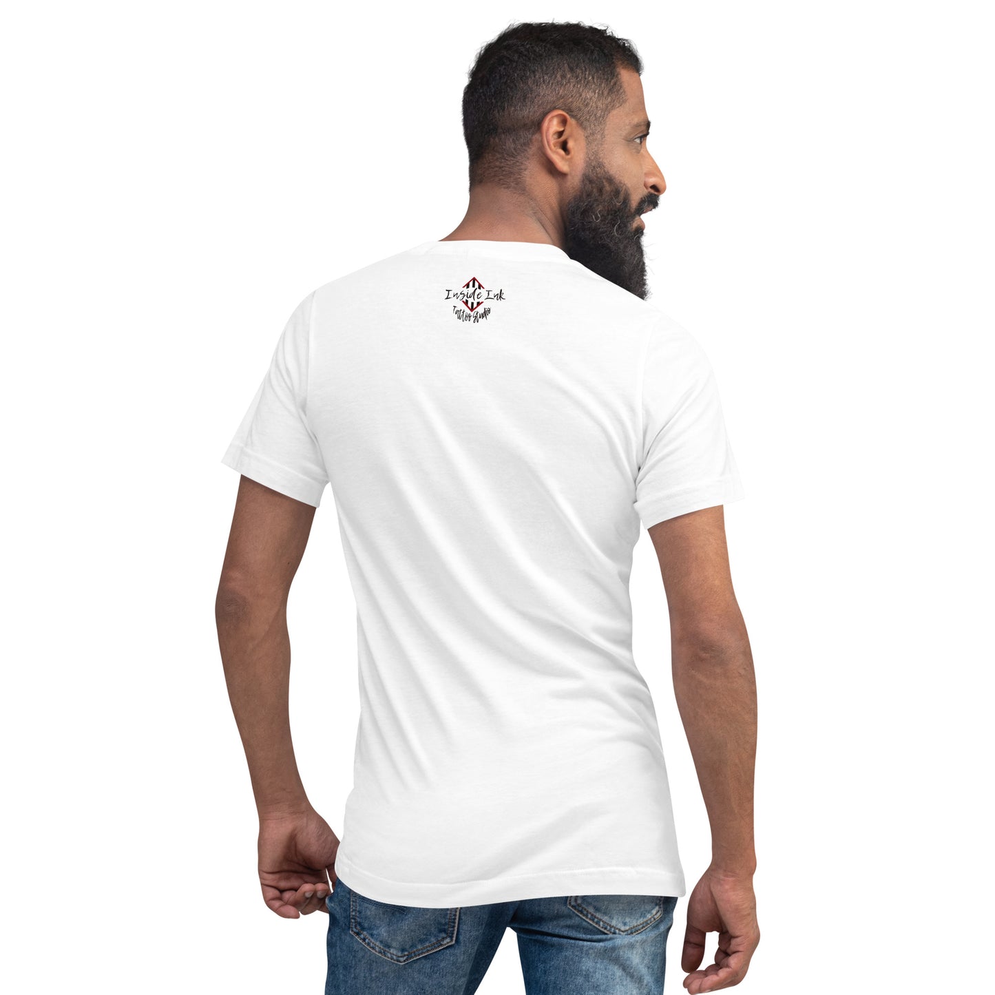 "Be Good or Be Good at It" Dean McKee Original Unisex Short Sleeve V-Neck T-Shirt