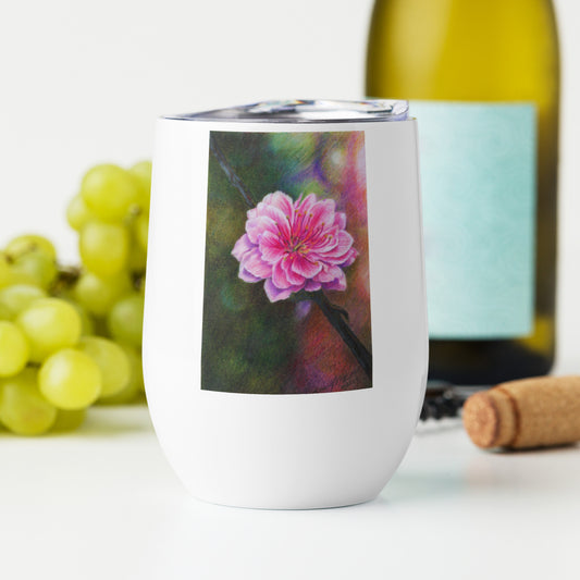 "Cherry Blossom" Dean McKee Original Wine tumbler