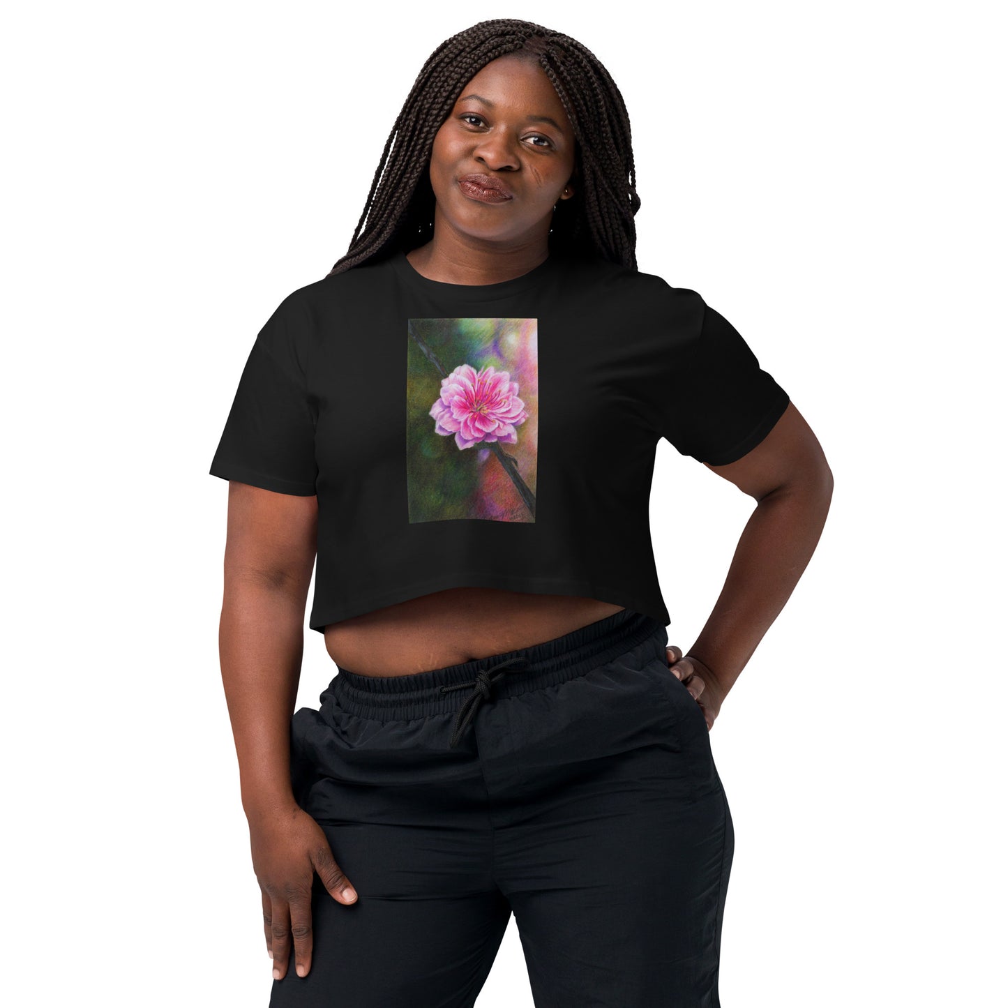 Cherry Blossom Dean McKee Original Women’s crop top