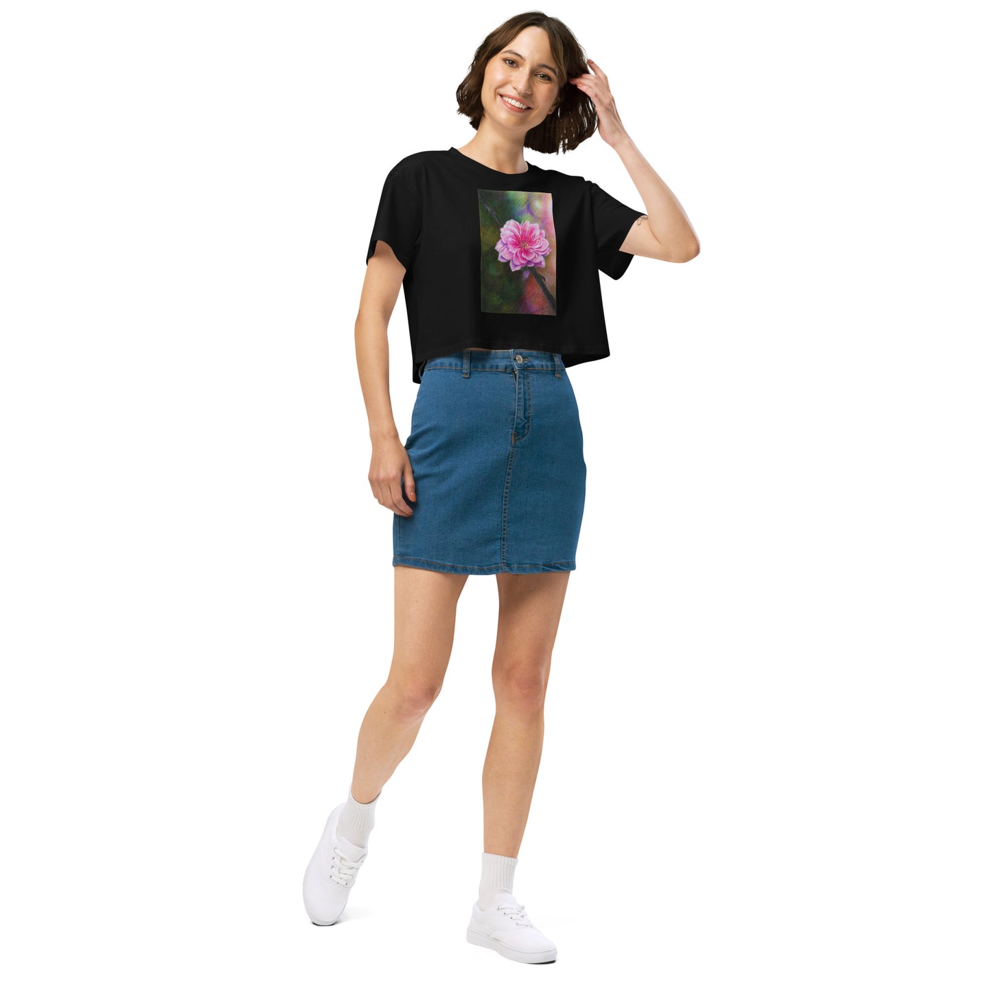 Cherry Blossom Dean McKee Original Women’s crop top