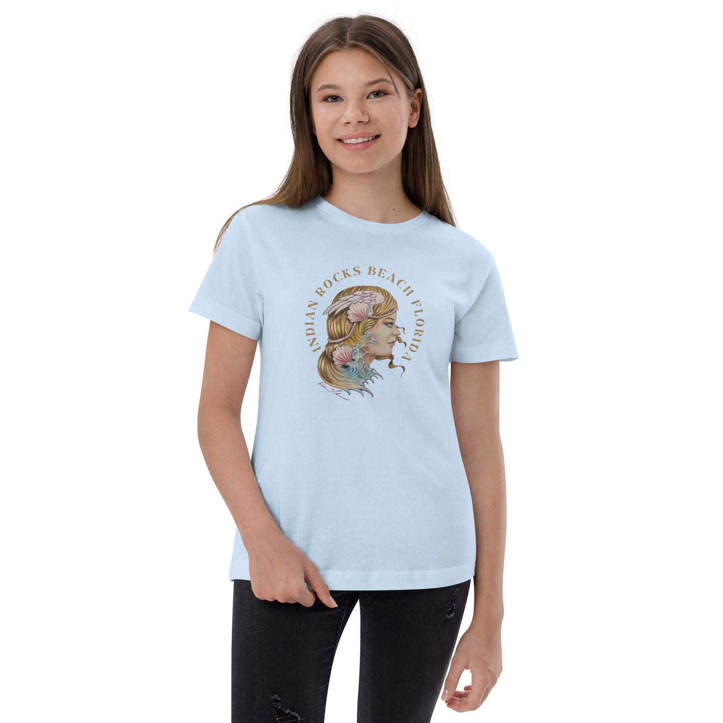 "Aphrodite" Indian Rocks Beach. Dean McKee Original Youth jersey t-shirt