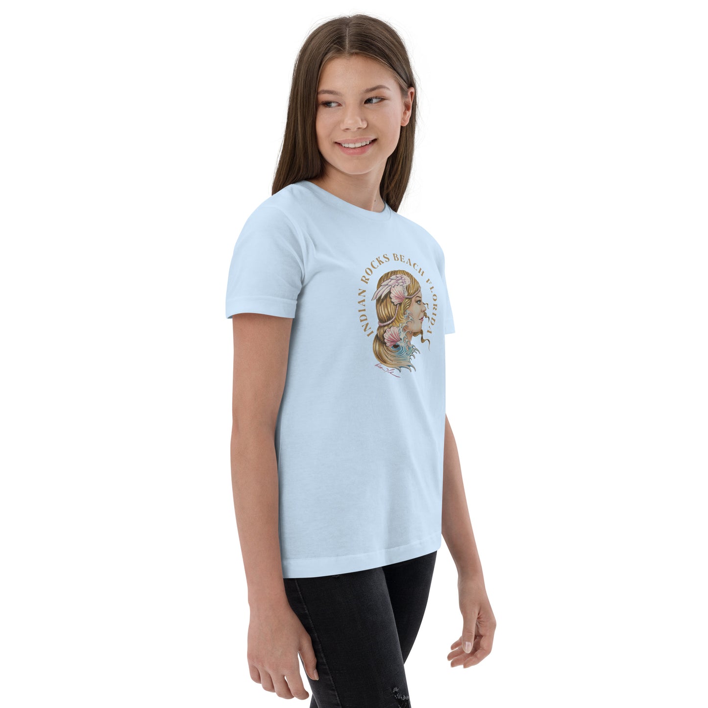 "Aphrodite" Indian Rocks Beach. Dean McKee Original Youth jersey t-shirt