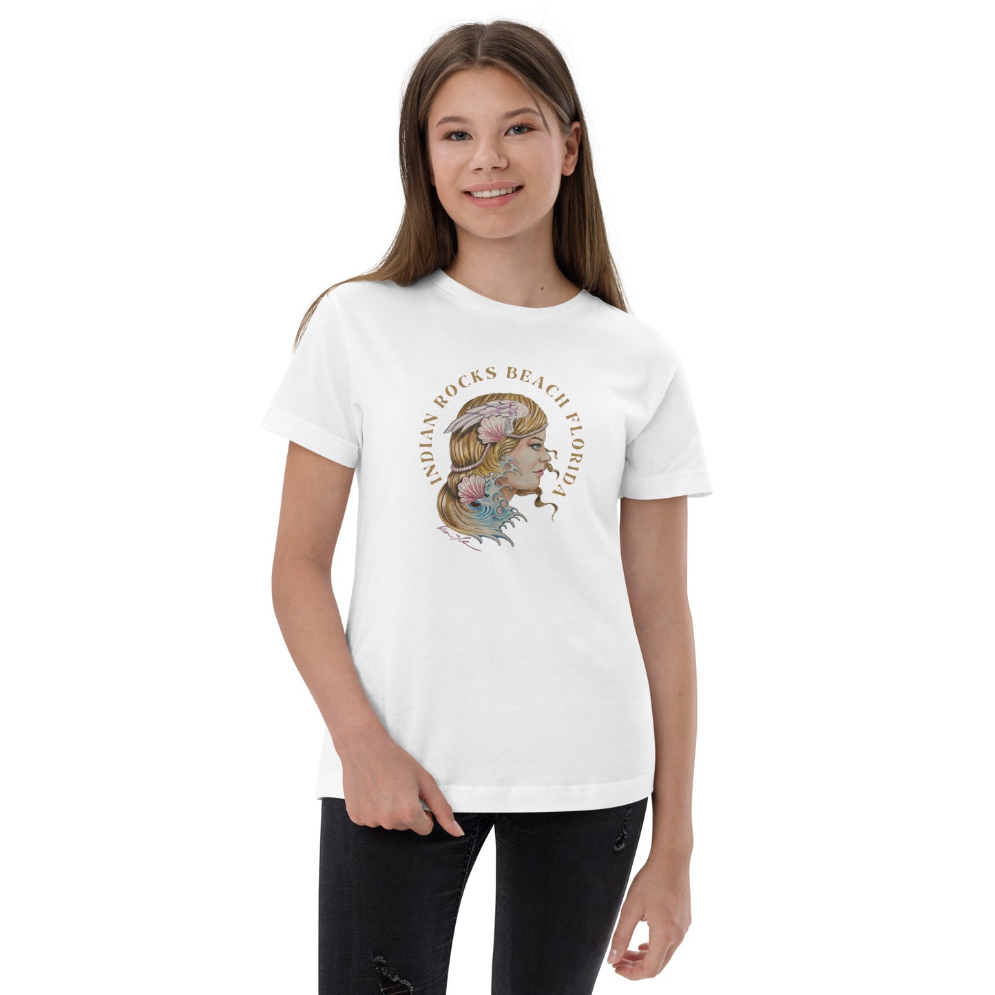 "Aphrodite" Indian Rocks Beach. Dean McKee Original Youth jersey t-shirt