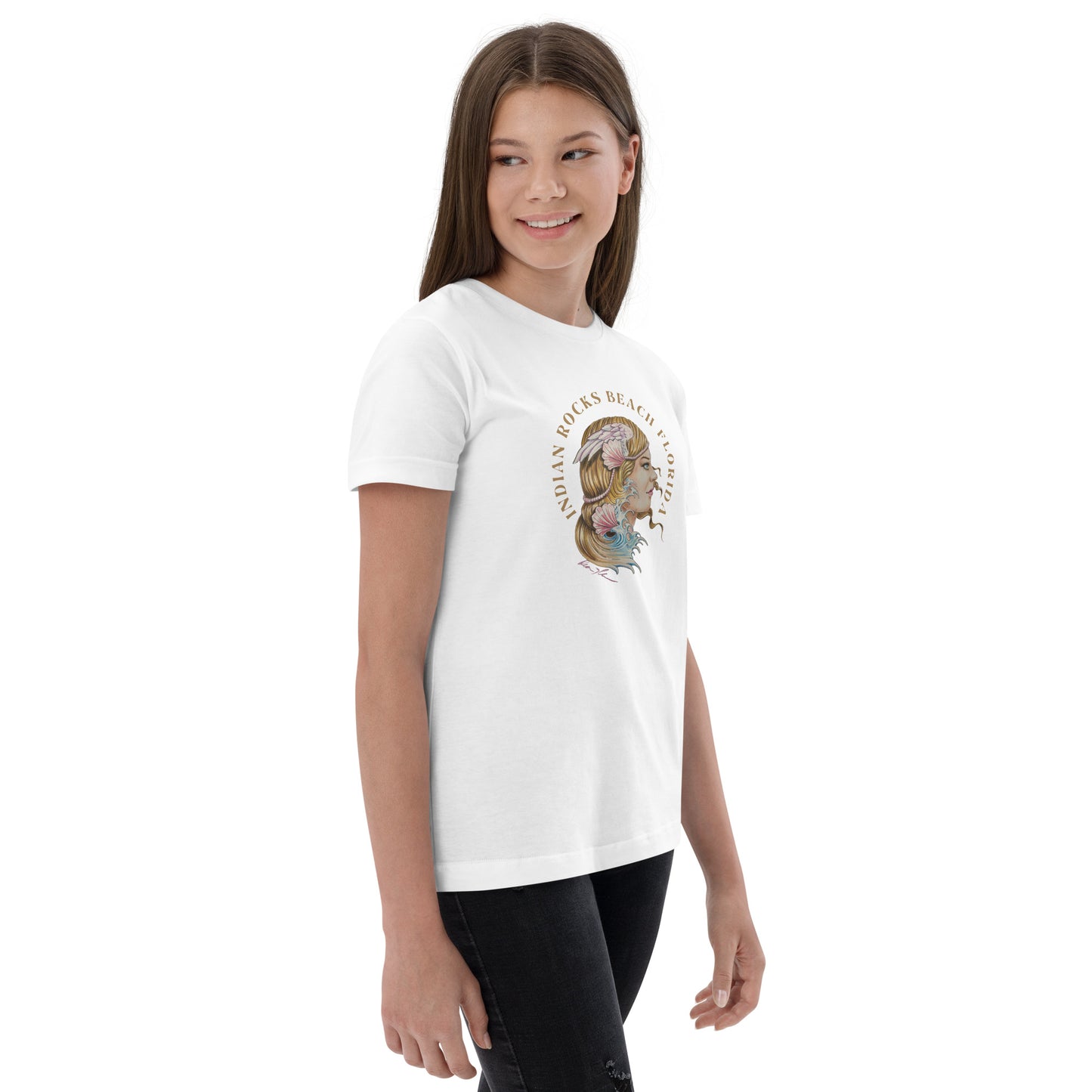 "Aphrodite" Indian Rocks Beach. Dean McKee Original Youth jersey t-shirt