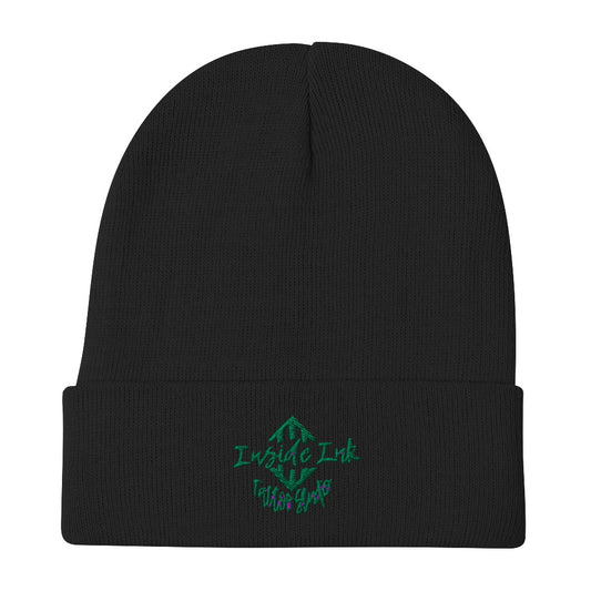 Inside Ink Wild Green Logo Embroidered Beanie