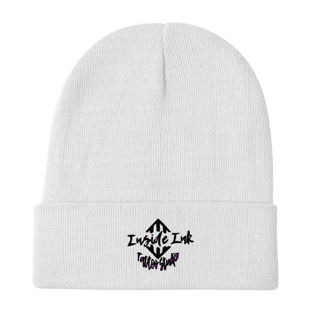 Inside Ink Wild Black Logo Embroidered Beanie